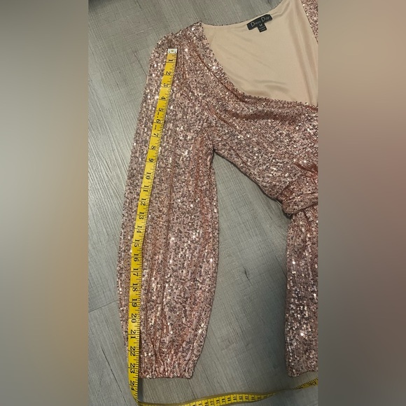 Rose Gold Sequin Romper - Picture 11 of 13